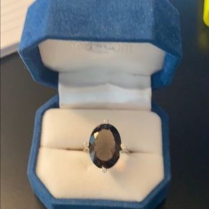 Sterling silver ring with chocolate colored stone